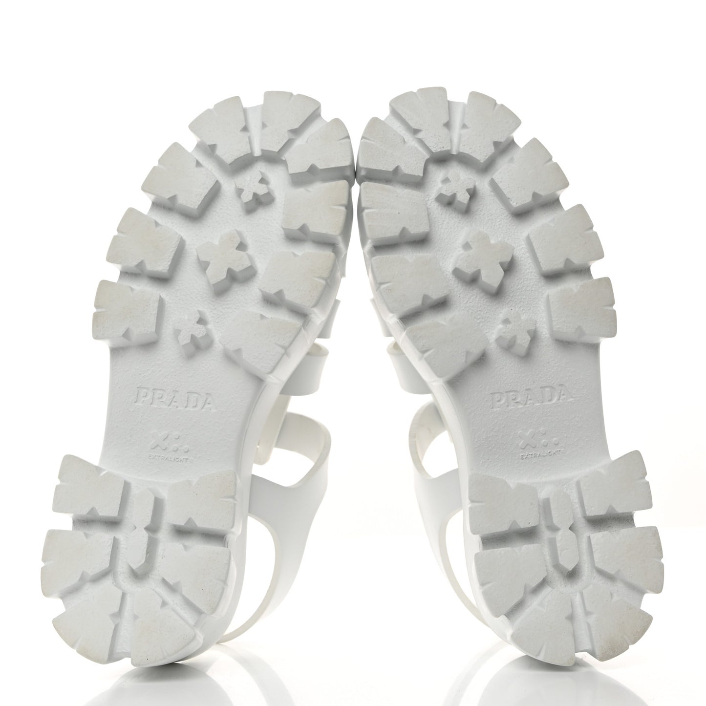 Foam Rubber Metal Triangle Logo Monolith 55mm Cage Sandals 39 White