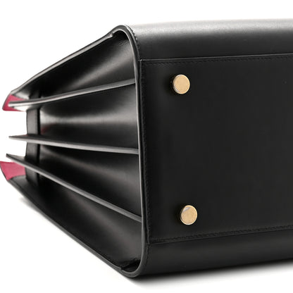 Saint Laurent Calfskin Small Sac De Jour Black Fuchsia 9 of 10