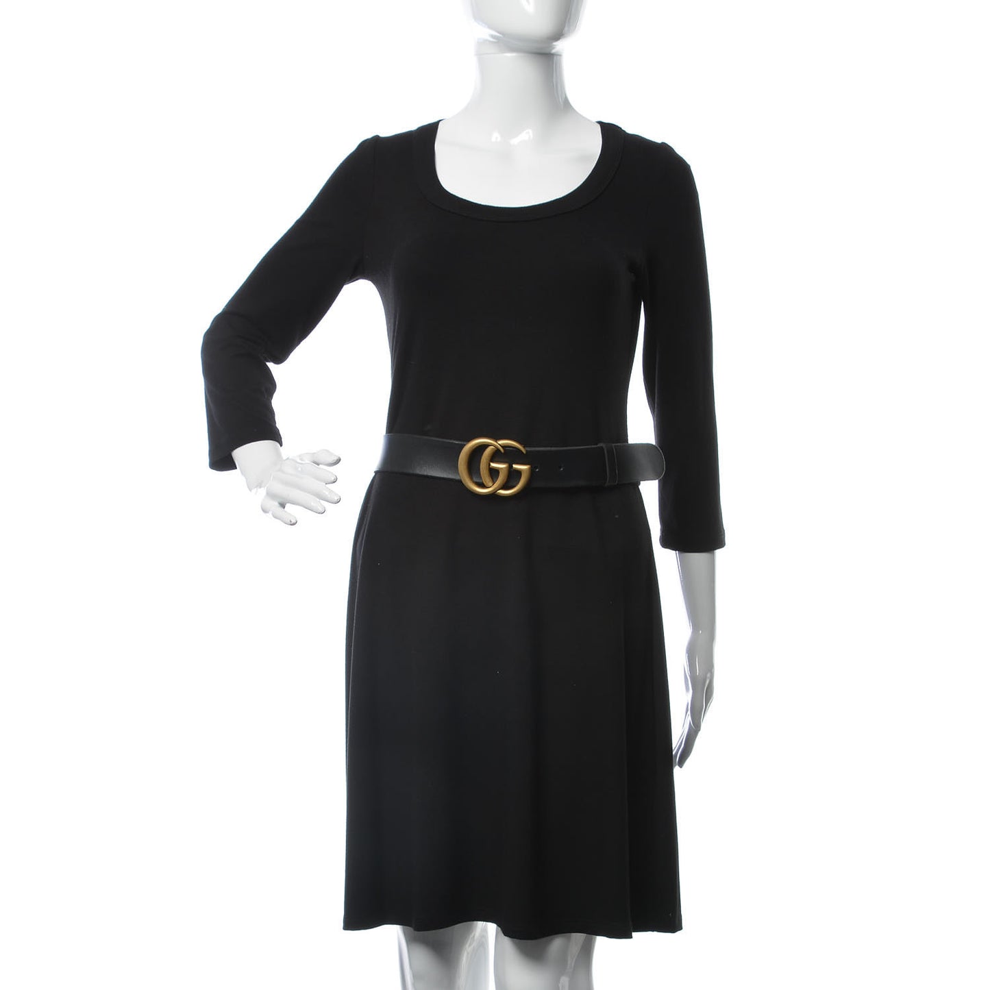 Faded Calfskin Double G 40mm Belt 85 34 Black
