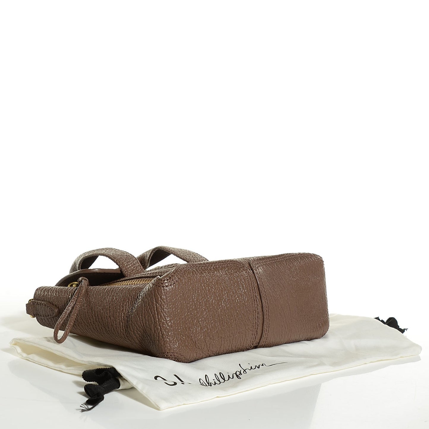 3.1 Textured Calfskin Mini Pashli Satchel Taupe