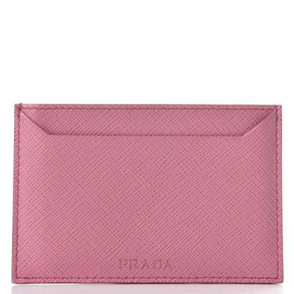 Prada Saffiano Greche Card Holder Peonia Turchese White 7 of 9