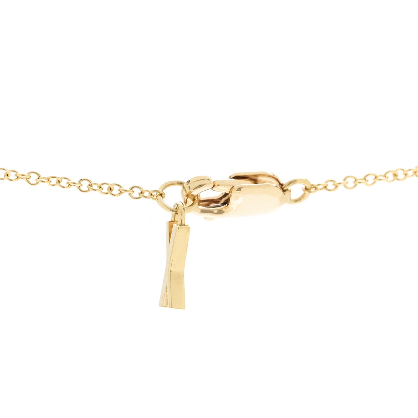 18K Yellow Gold Interlocking Atlas Open Pendant Necklace