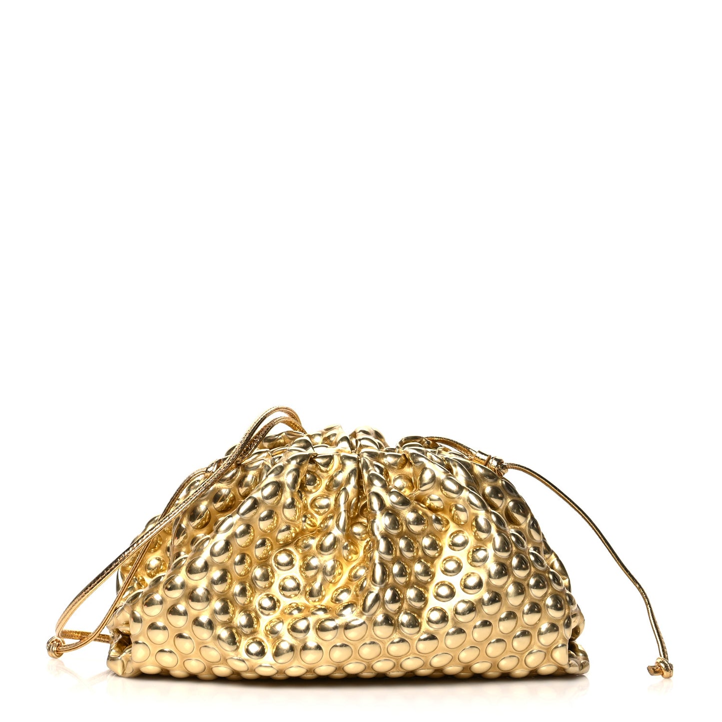 Metallic Fabric Bubble Wrap The Mini Pouch Gold