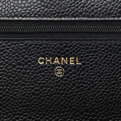 Chanel Caviar Quilted Wallet On Chain WOC Black 6 of 11