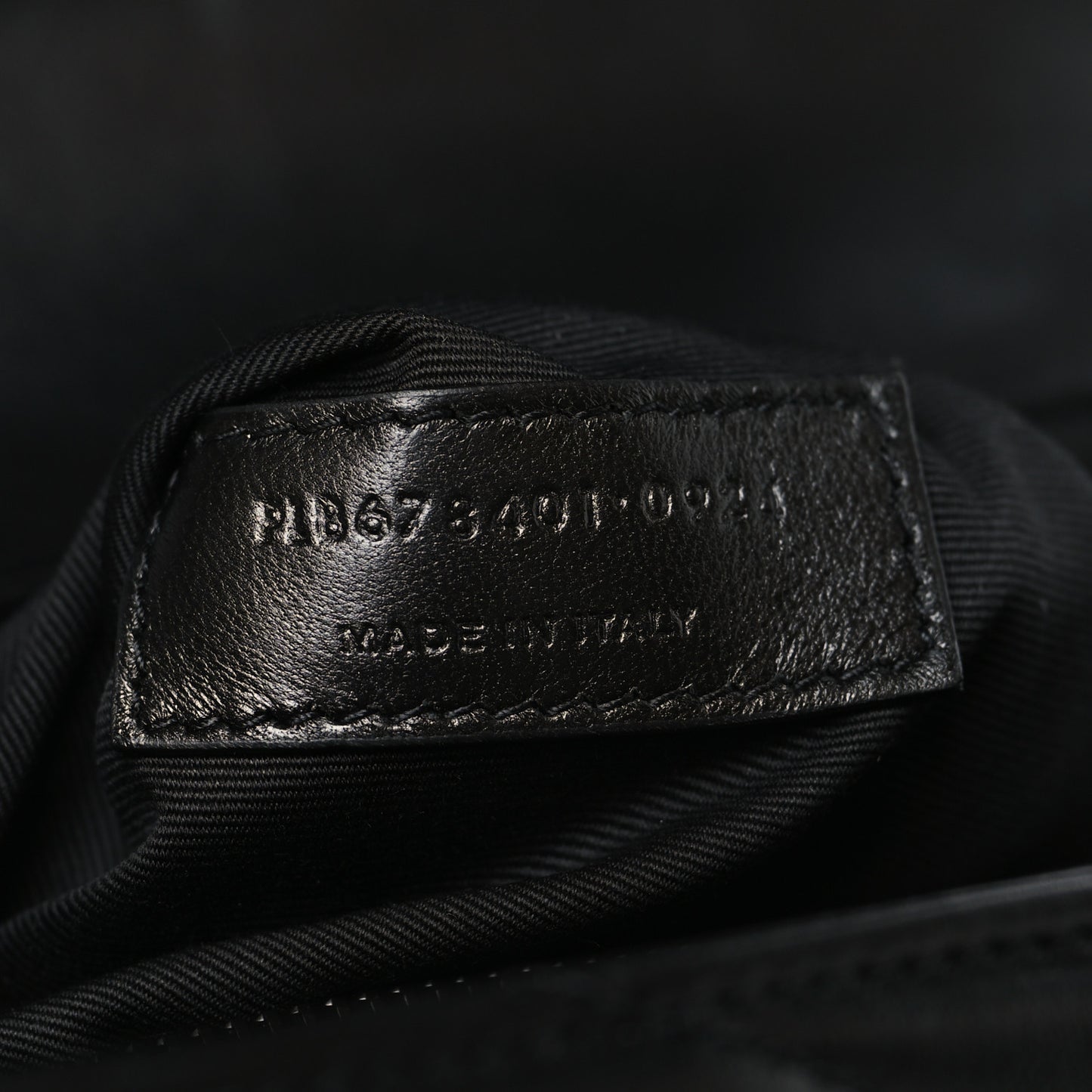 Calfskin Y Quilted Monogram Monochrome Toy Loulou Crossbody Bag Black