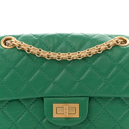 Chanel Aged Calfskin Quilted 2.55 Reissue Mini Flap Green 8 of 10