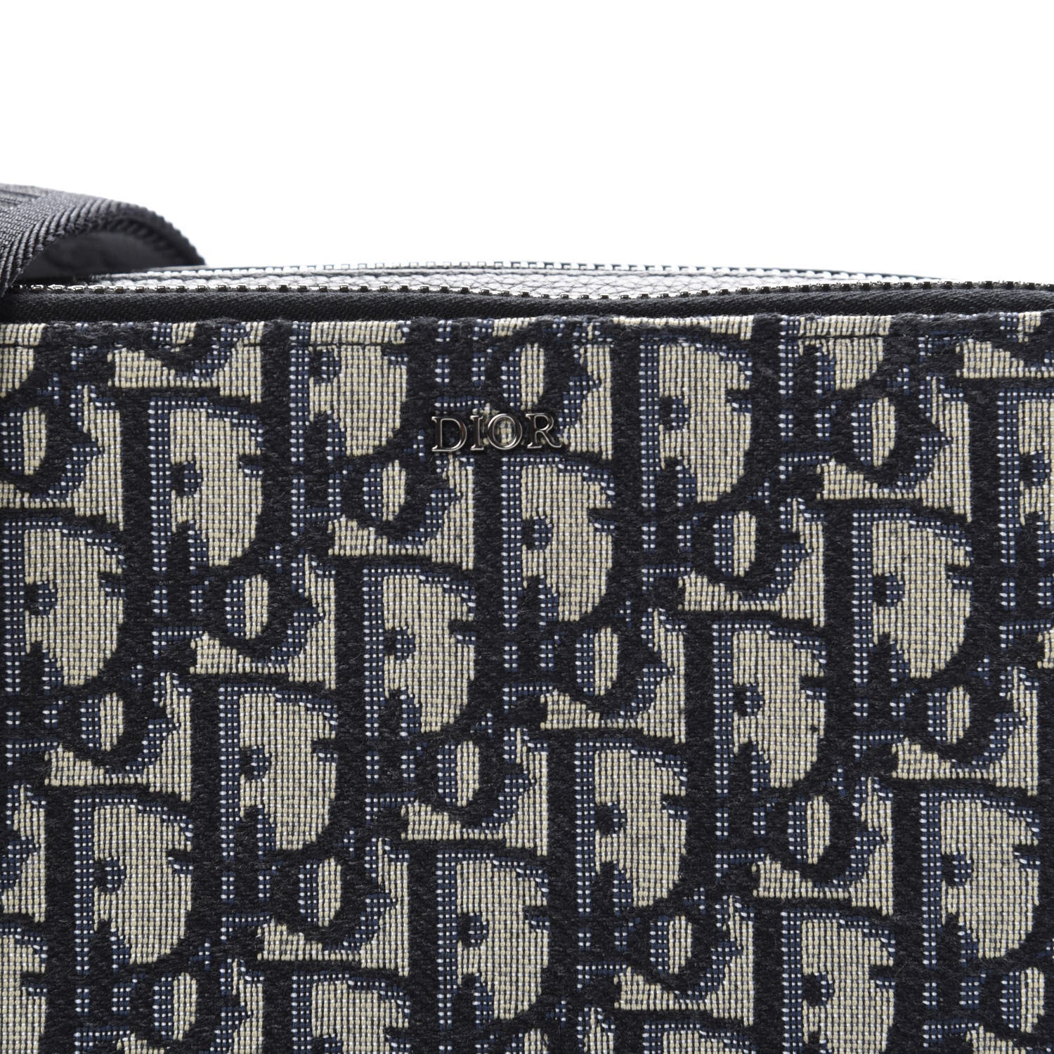 Christian Dior Oblique Pouch Navy Blue 12 of 13