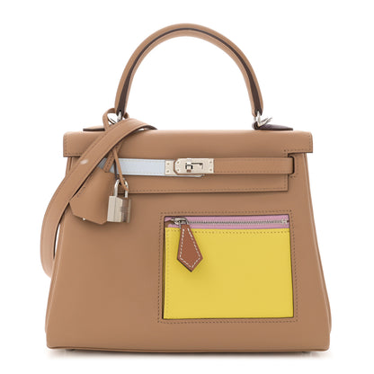 Hermes Swift Colormatic Kelly Retourne 25 Chai Lime Bleu Brume Nata Mauve Sylvestre 1 of 11