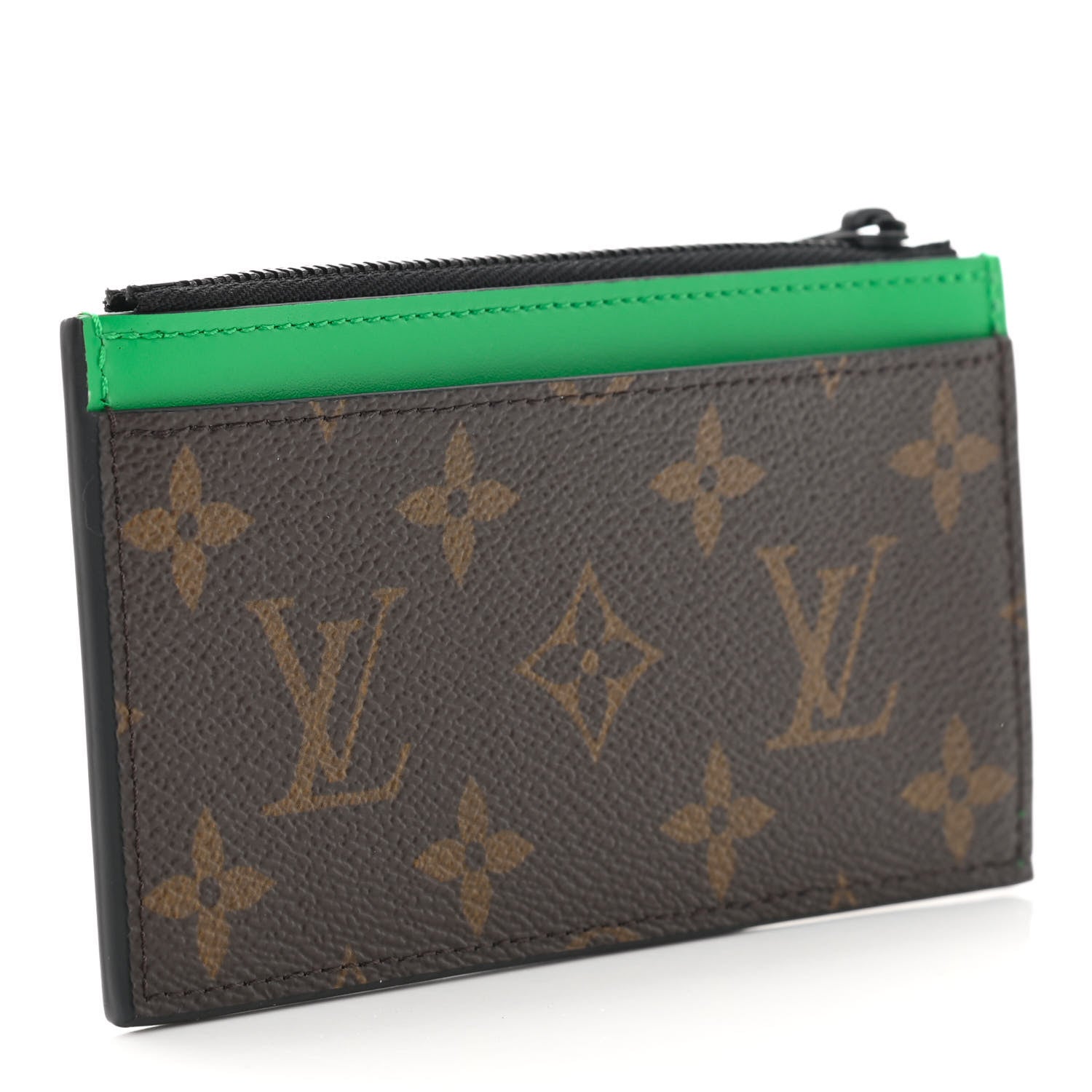 Louis Vuitton Monogram Calfskin Coin Card Holder Minty Green 3 of 6
