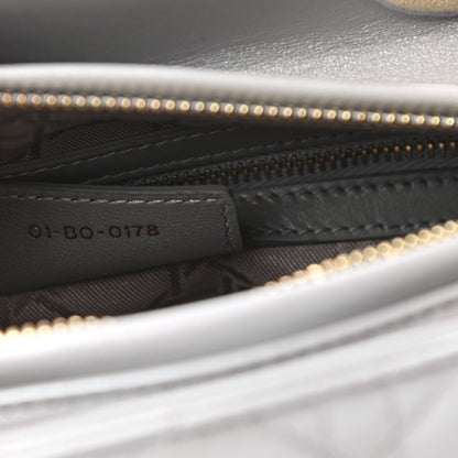 Christian Dior Pearly Lambskin Cannage Medium Lady Dior Grey 7 of 10