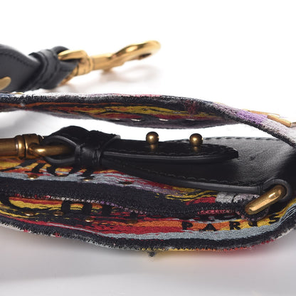 Christian Dior Canvas Embroidered Studded Rainbow J’Adior Shoulder Strap 6 of 8