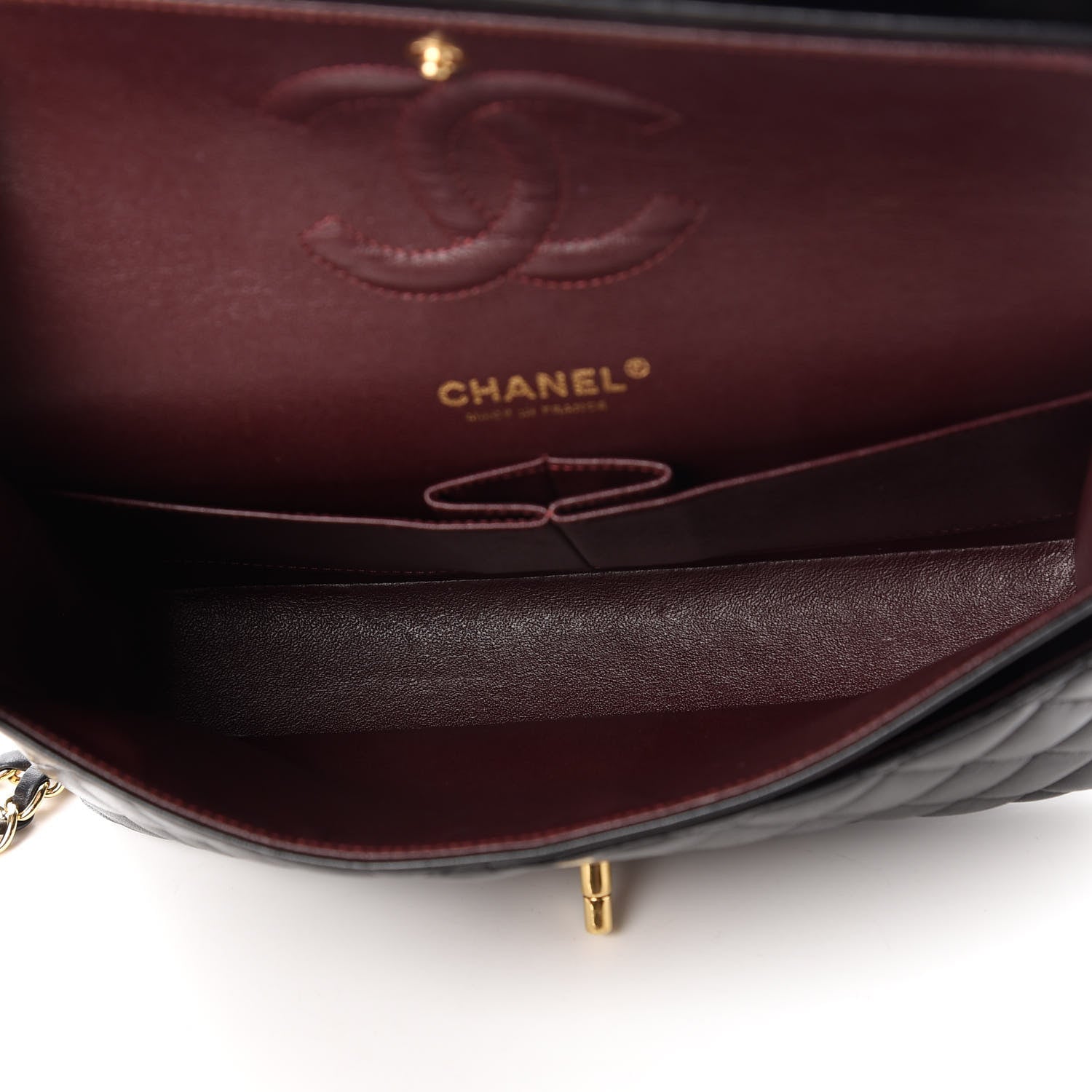Chanel Lambskin Quilted Medium Double Flap Black 5 of 10
