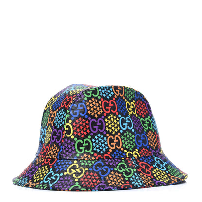 Gucci GG Supreme Monogram Psychedelic Fedora Hat M Multicolor 1 of 7