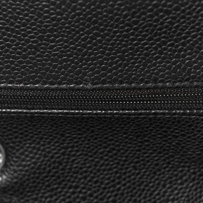 Chanel Caviar Quilted Medium Double Flap Black 10 of 11