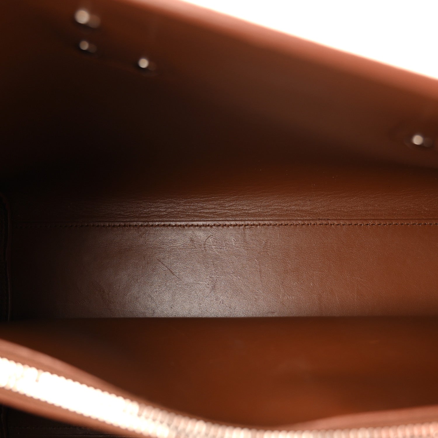 Saint Laurent Grained Calfskin Topstitch Small Sac De Jour Saddle 5 of 13