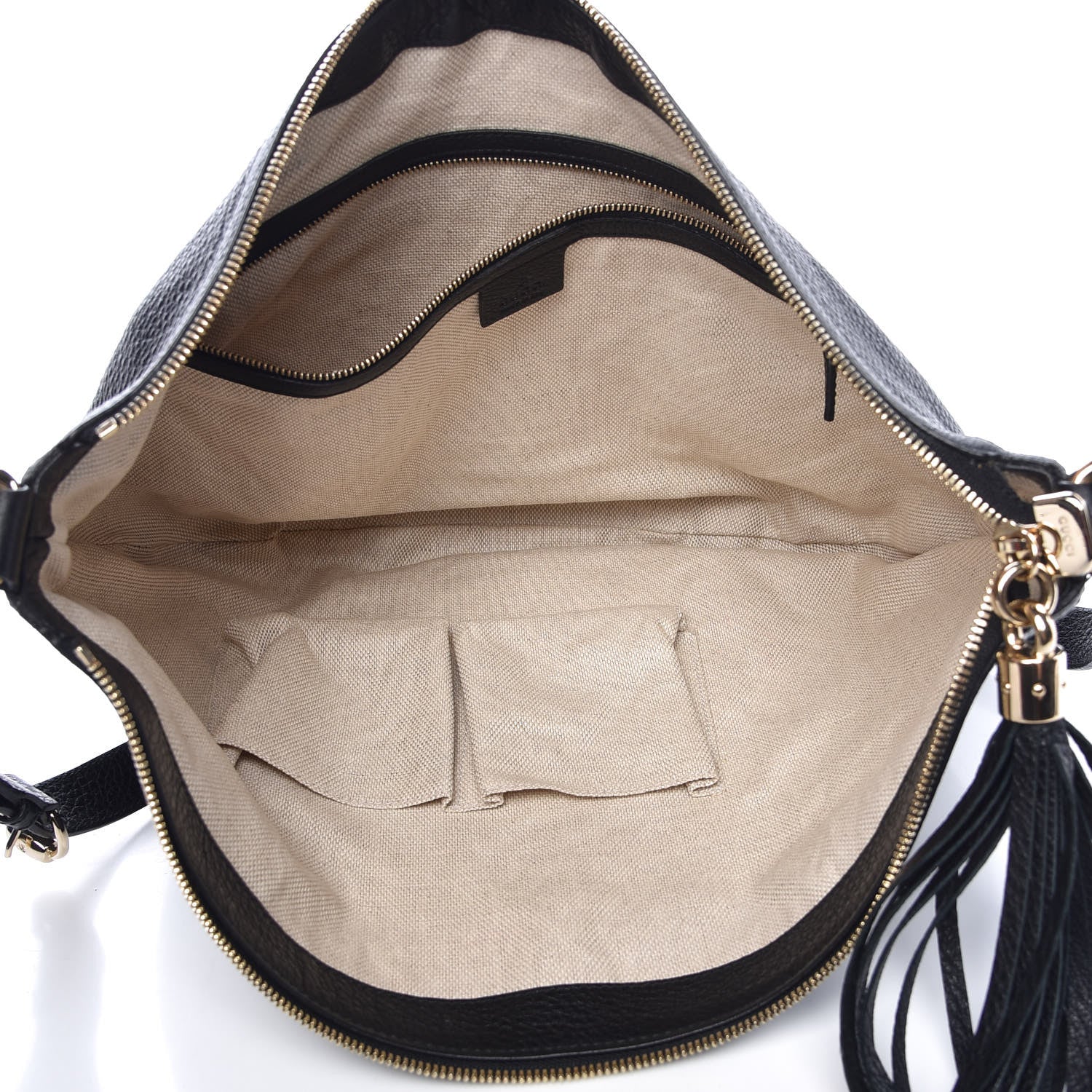 Gucci Pebbled Calfskin Medium Soho Hobo Black 5 of 11