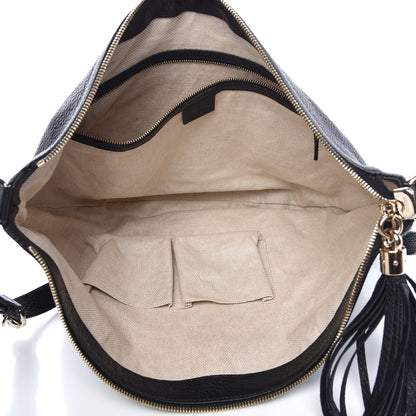 Gucci Pebbled Calfskin Medium Soho Hobo Black 5 of 11