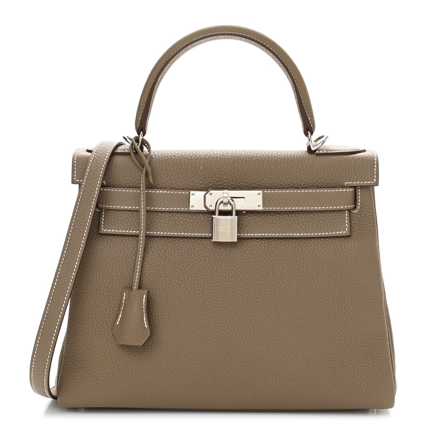 Hermes Togo Kelly Retourne 28 Etoupe 1 of 13