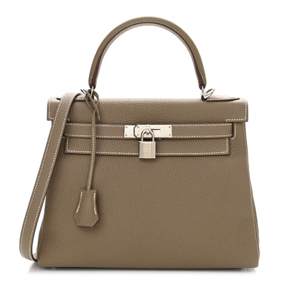 Hermes Togo Kelly Retourne 28 Etoupe 1 of 13