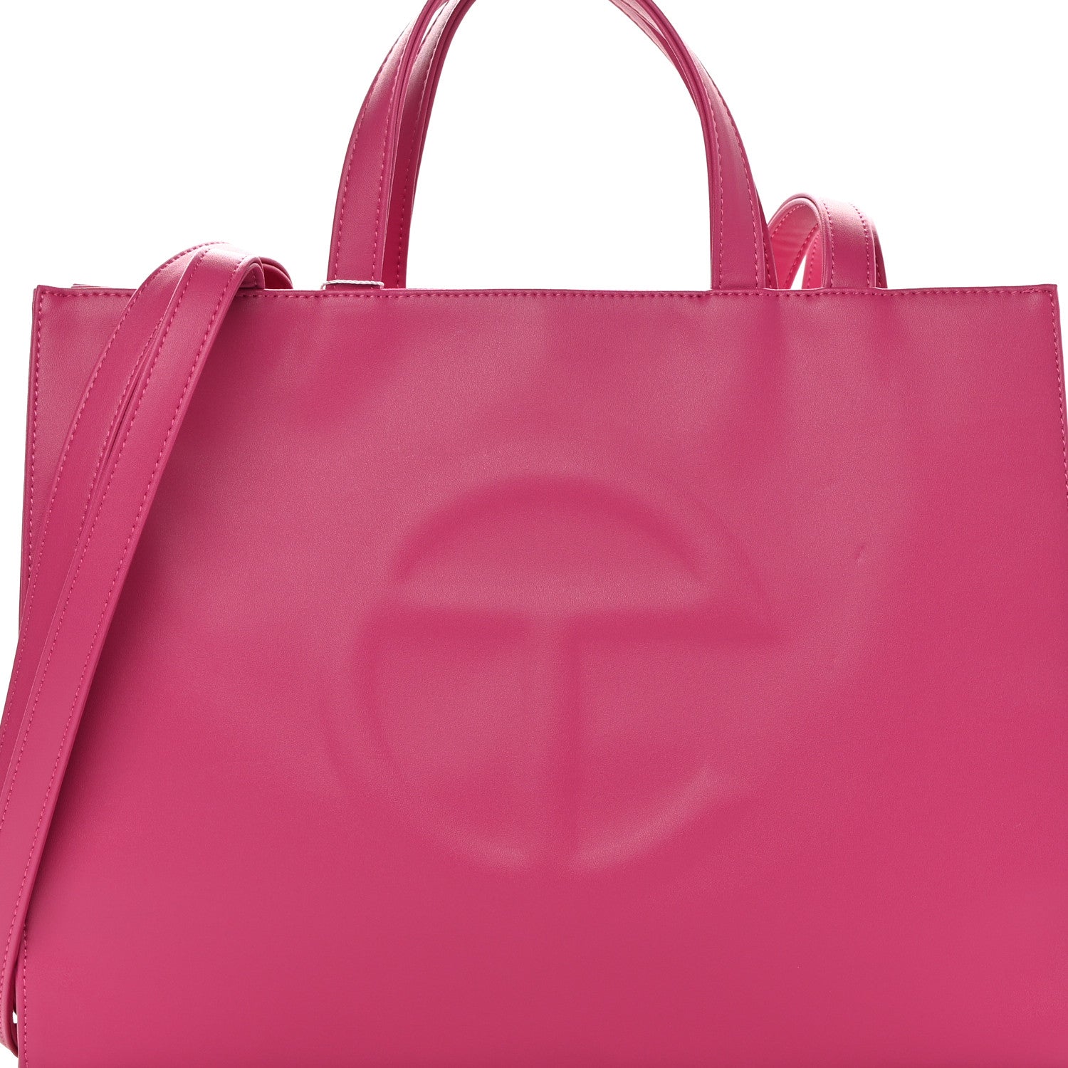 Telfar Vegan Leather Medium Shopping Bag Pink 8 of 11