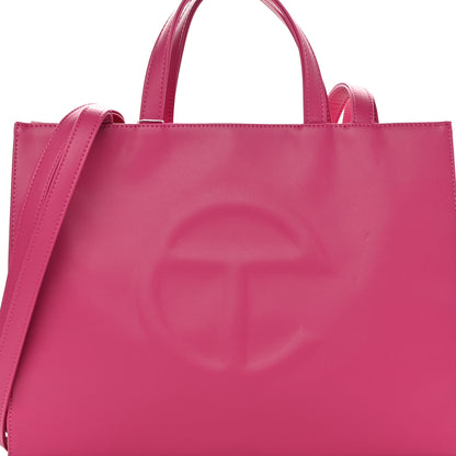 Telfar Vegan Leather Medium Shopping Bag Pink 8 of 11