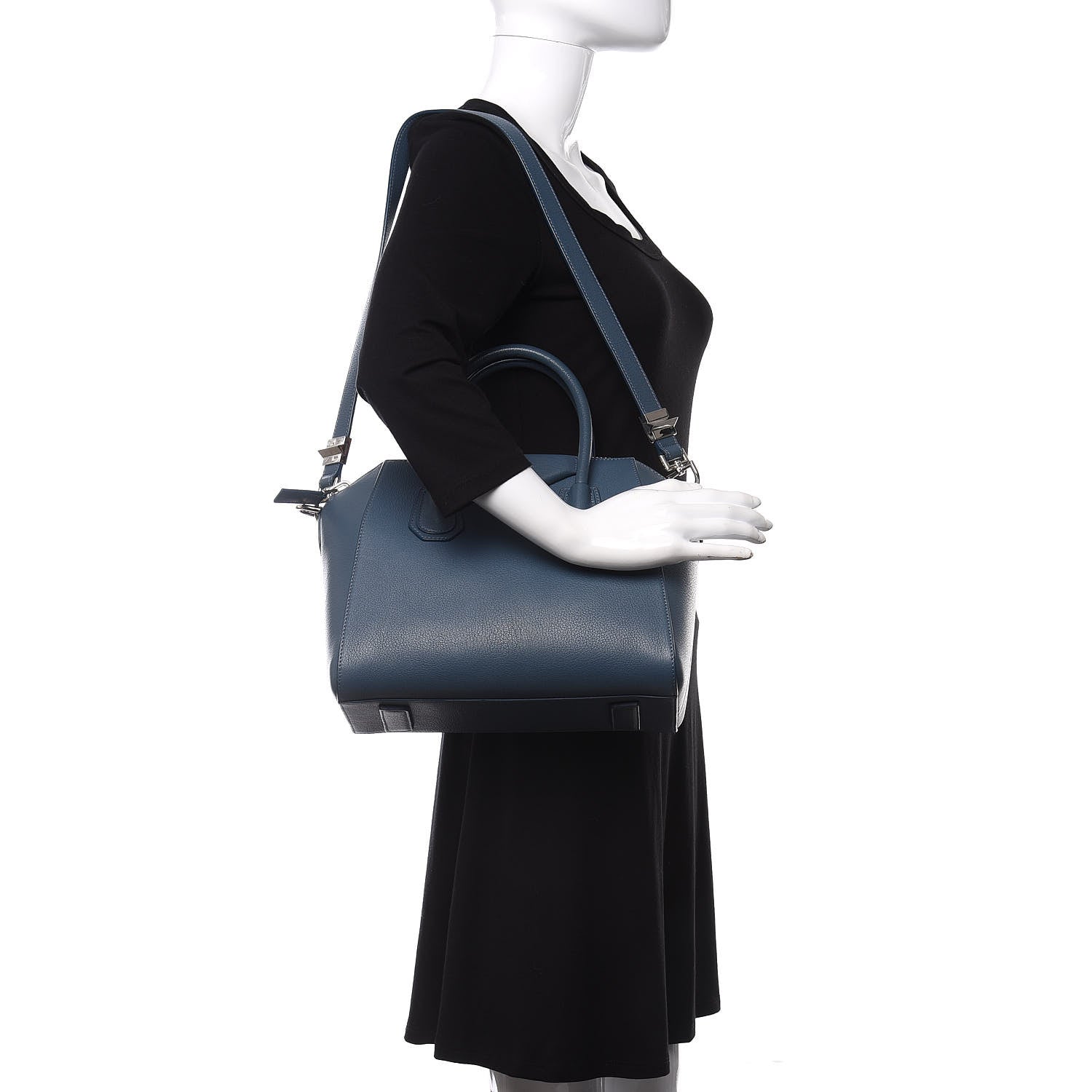 Givenchy Sugar Goatskin Small Antigona Mineral Blue 3 of 11