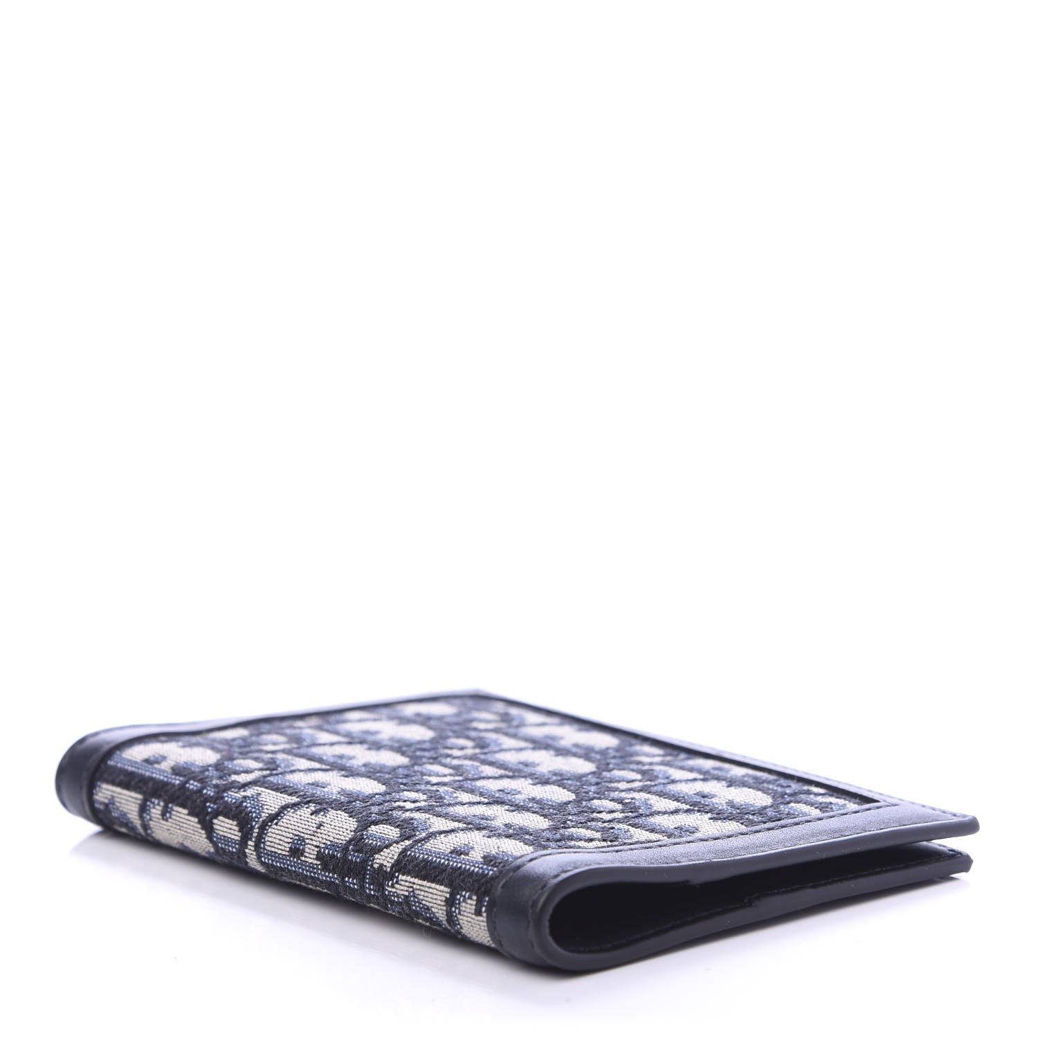 Christian Dior Calfskin Oblique Passport Holder Blue 4 of 9