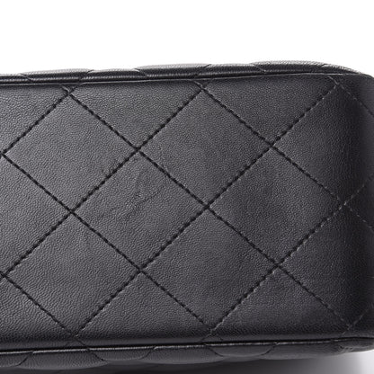 Chanel Lambskin Quilted Jumbo Double Flap Black 10 of 17