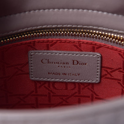 Christian Dior Lambskin Cannage Small Jeweled Swan Lady Dior Taupe 6 of 10