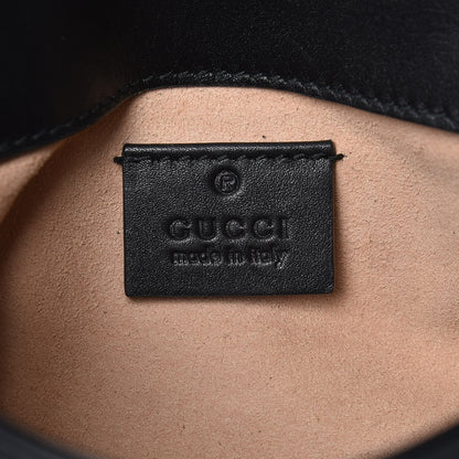 Gucci Calfskin Matelasse Super Mini GG Marmont Shoulder Bag Black 6 of 11