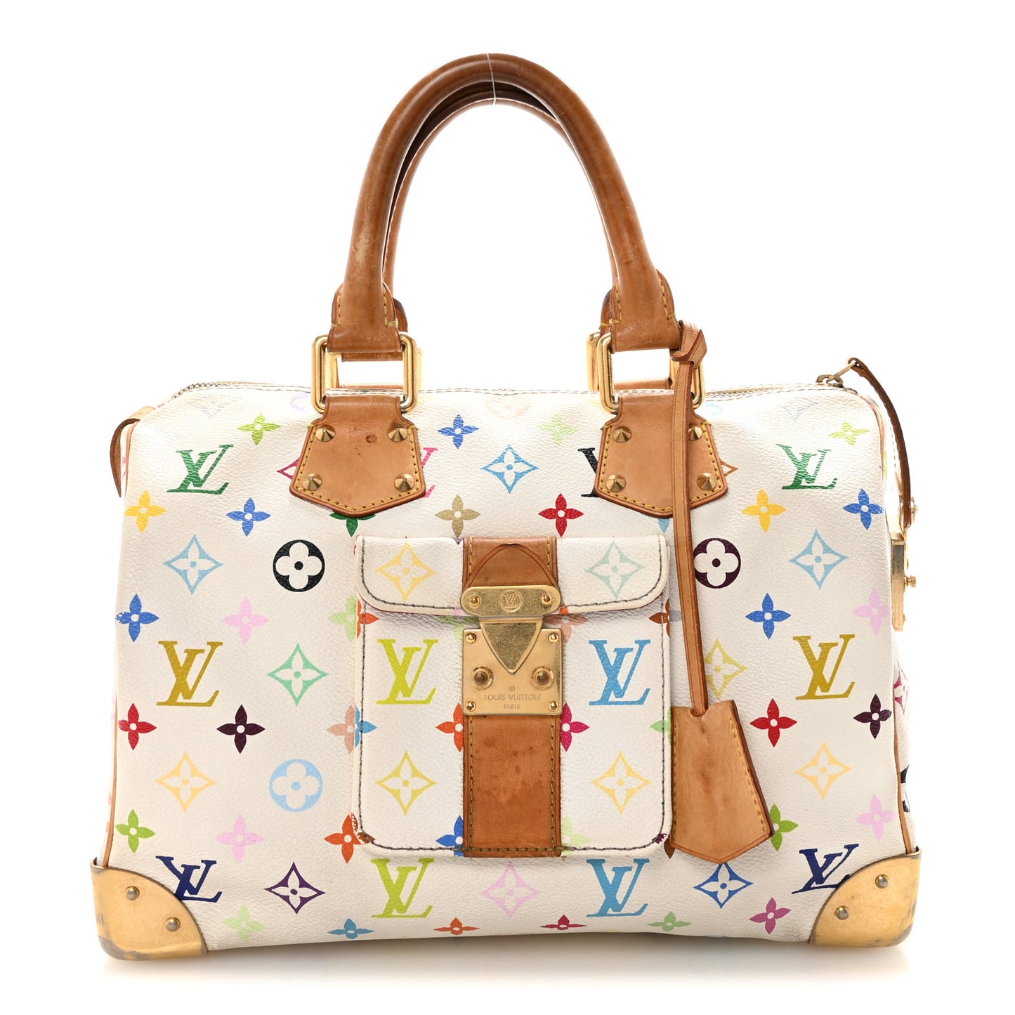 Monogram Multicolor Speedy 30 White