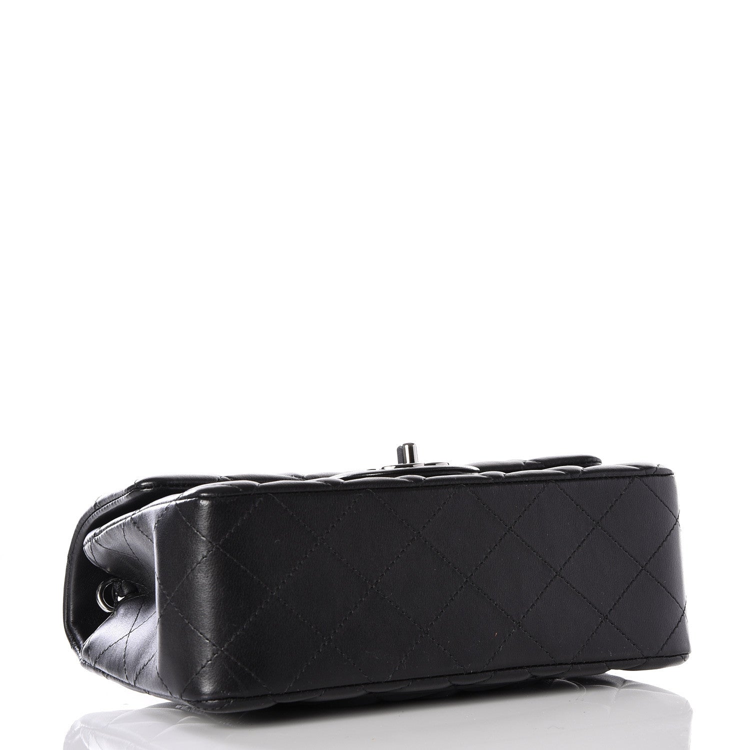 Chanel Lambskin Quilted Mini Rectangular Flap Black 3 of 12