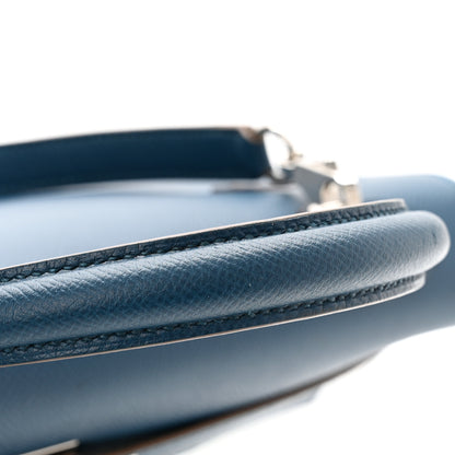 Hermes Epsom Kelly Flag Sellier 32 Bleu Thalassa White 16 of 18