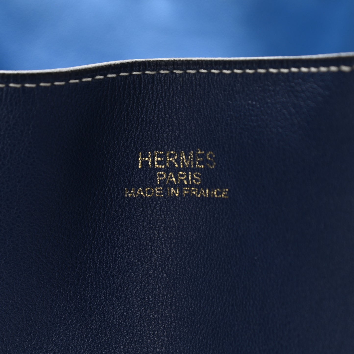 Veau Sikkim Double Sens 45 Tote Bleu Sapphire Paradis