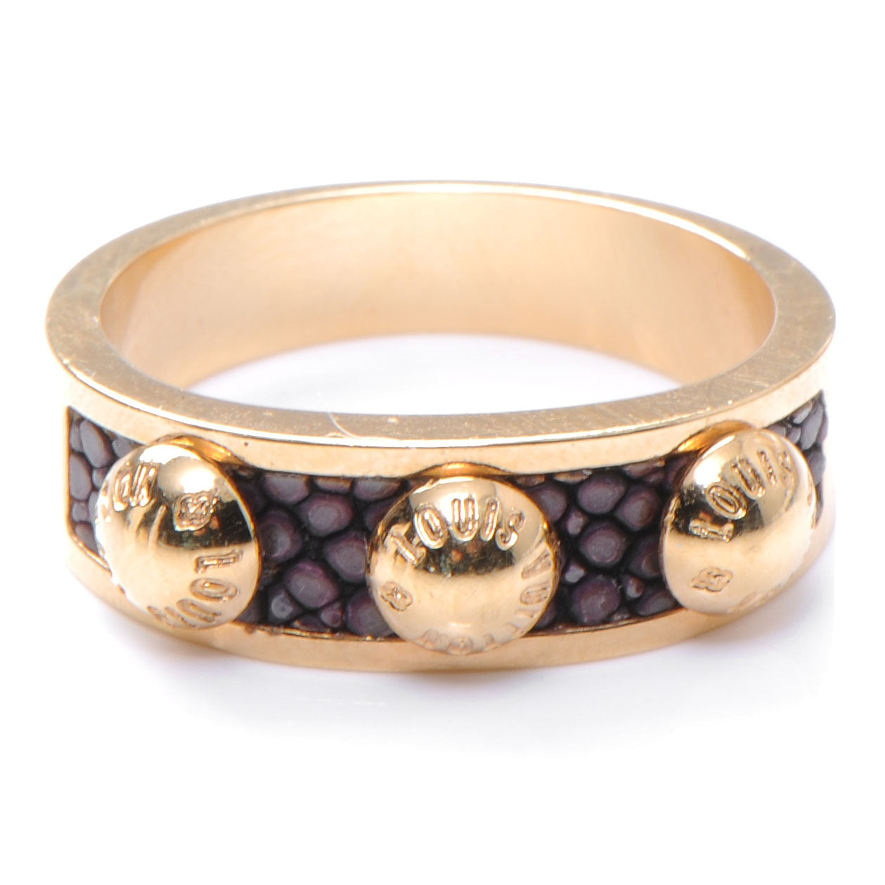 Stingray Leather Gimme A Clue Ring Large 8 Amarante