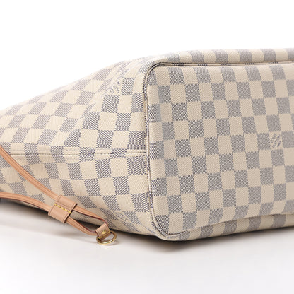 Louis Vuitton Damier Azur Neo Neverfull MM Rose Ballerine 9 of 10