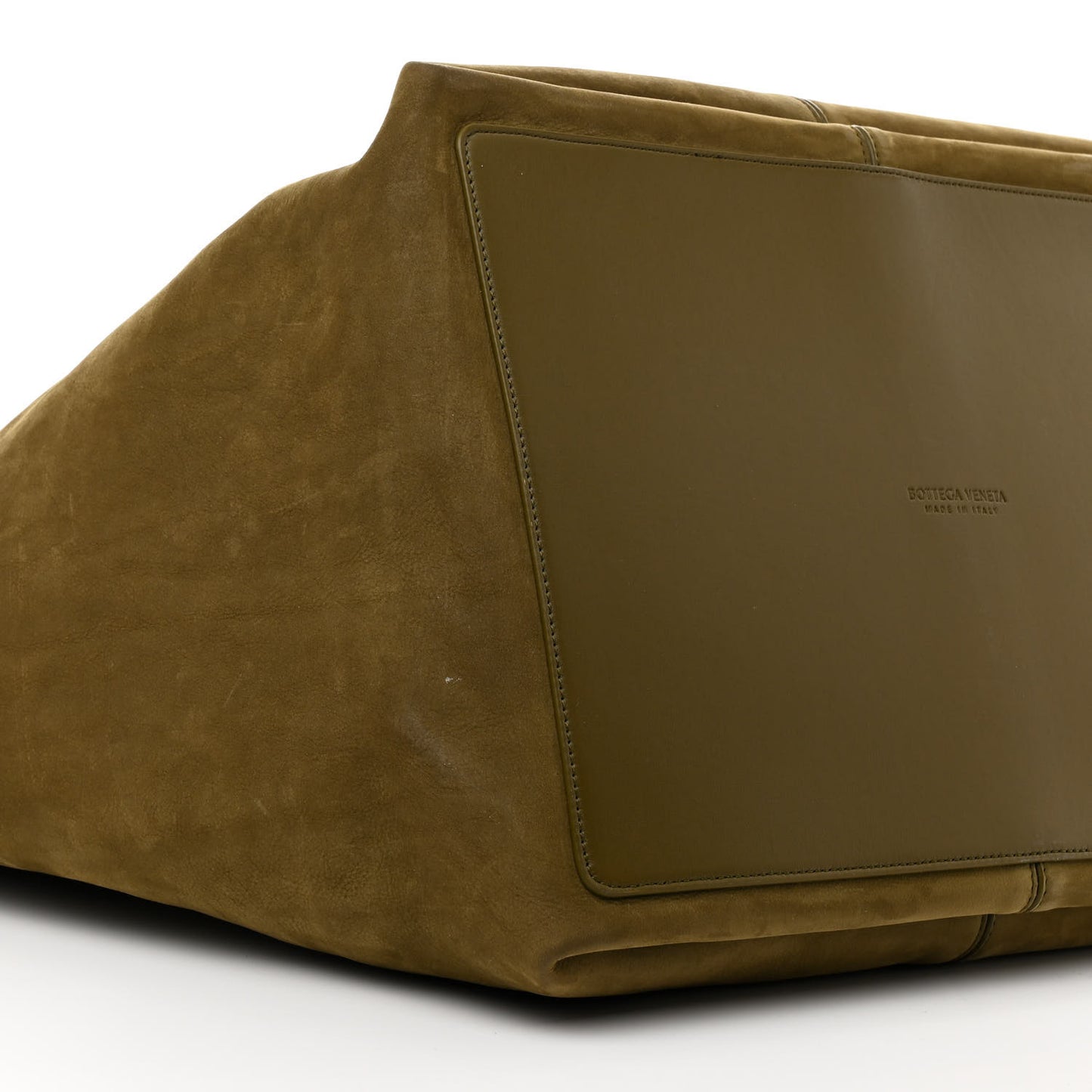 Suede Nappa Intrecciato Large Flip Flap Tote Mud