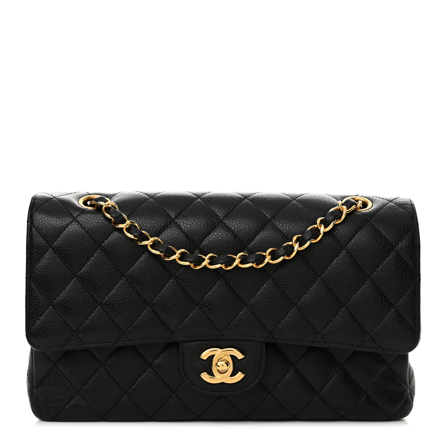 Chanel Caviar Quilted Medium Double Flap Black 1 of 13
