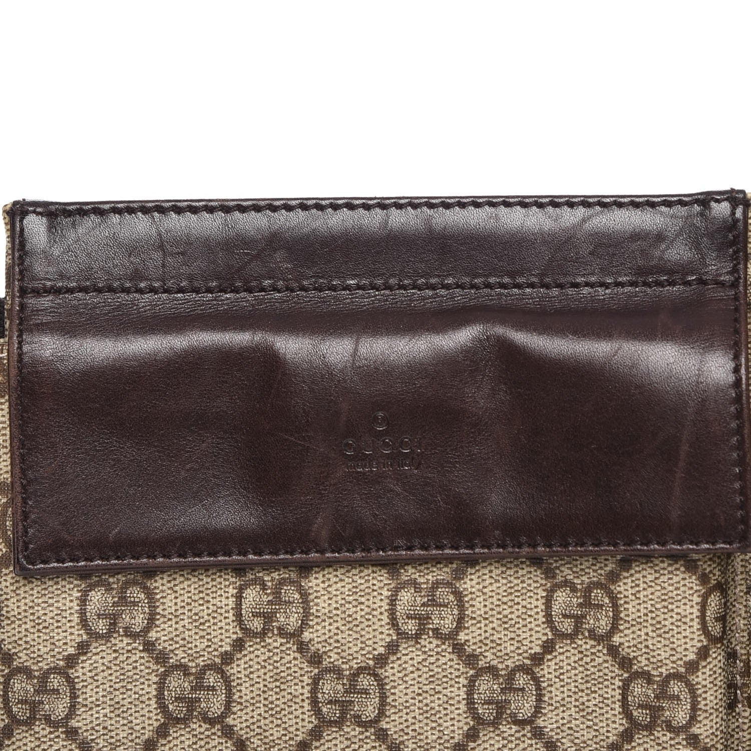 Gucci GG Monogram Double Pocket Belt Bag Dark Brown 6 of 8