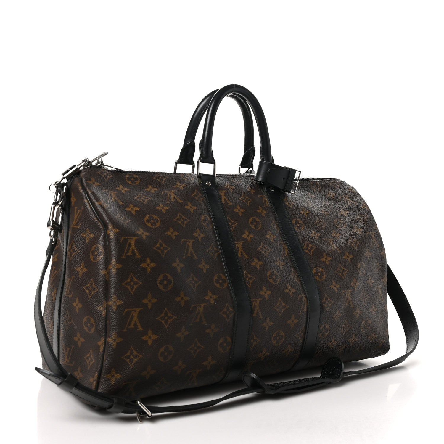 Louis Vuitton Monogram Macassar Keepall Bandouliere 45 2 of 10