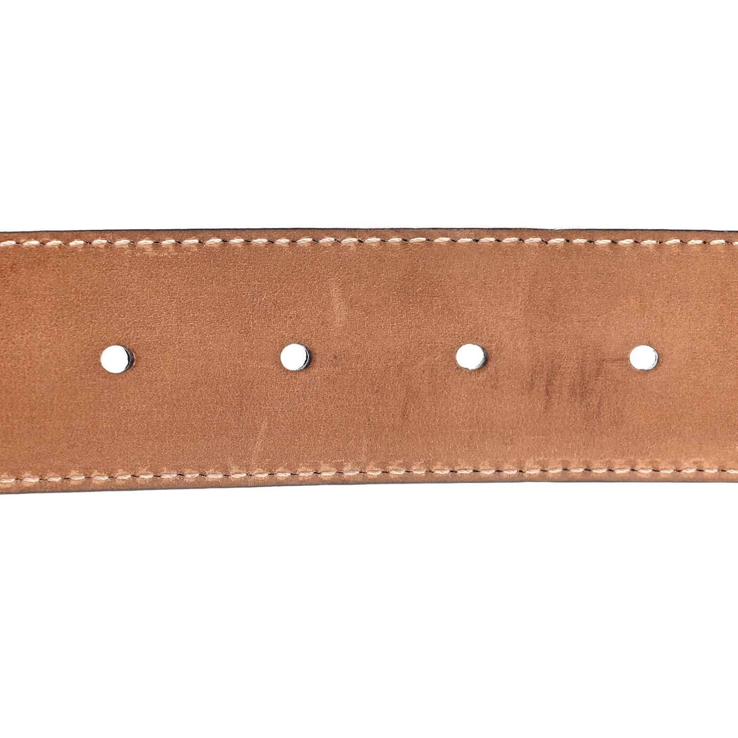 Moon Calfskin Interlocking G 37mm Belt 80 32 Glossy Pink