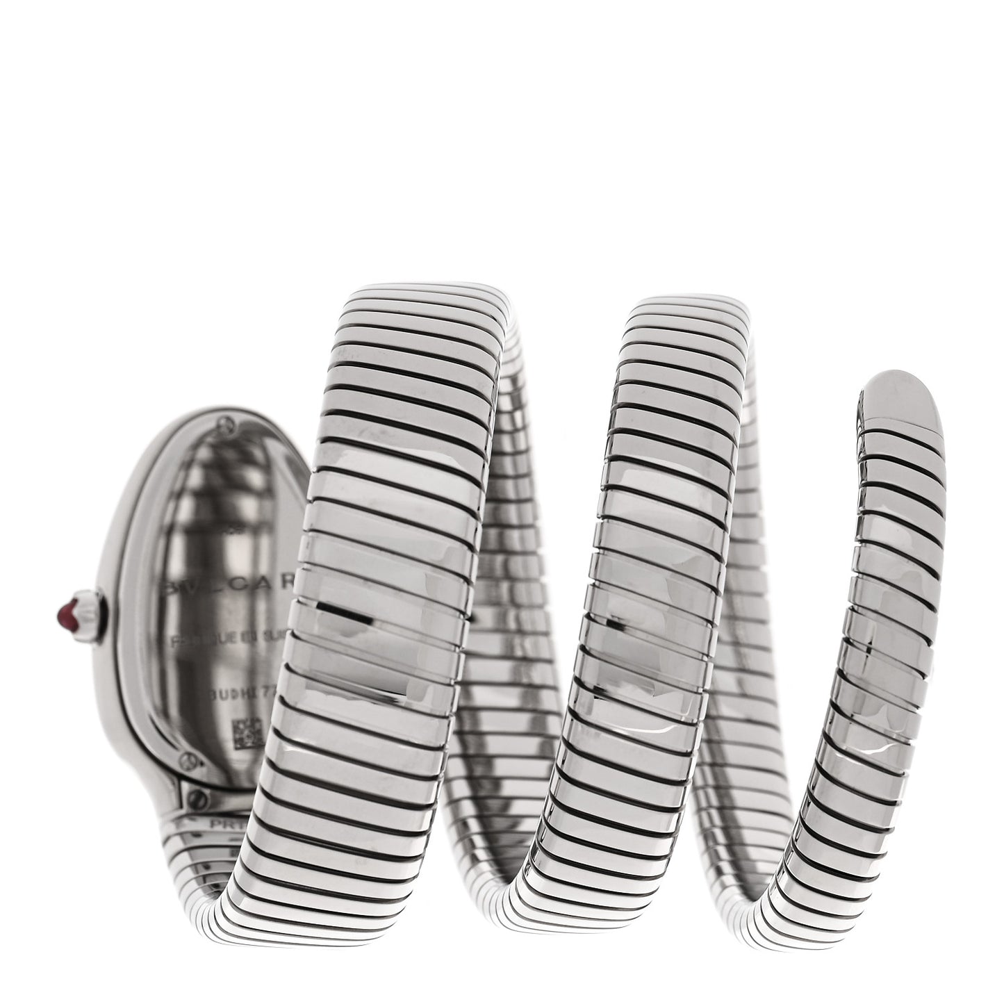 Stainless Steel 35mm Serpenti Tubogas Double Spiral Quartz Watch