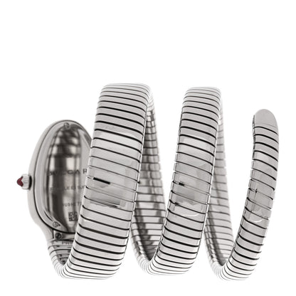 Bulgari Stainless Steel 35mm Serpenti Tubogas Double Spiral Quartz Watch 3 of 4