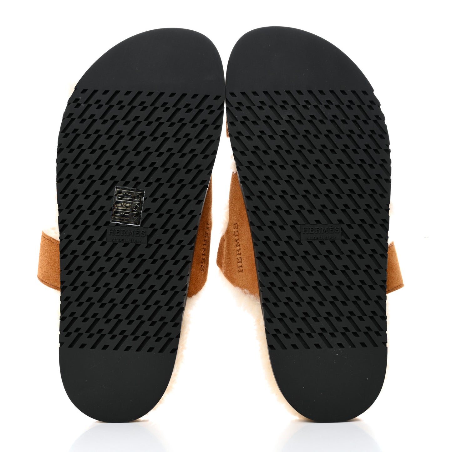 Suede Goatskin Woolskin Womens Chypre Sandals 39 Naturel Ecru