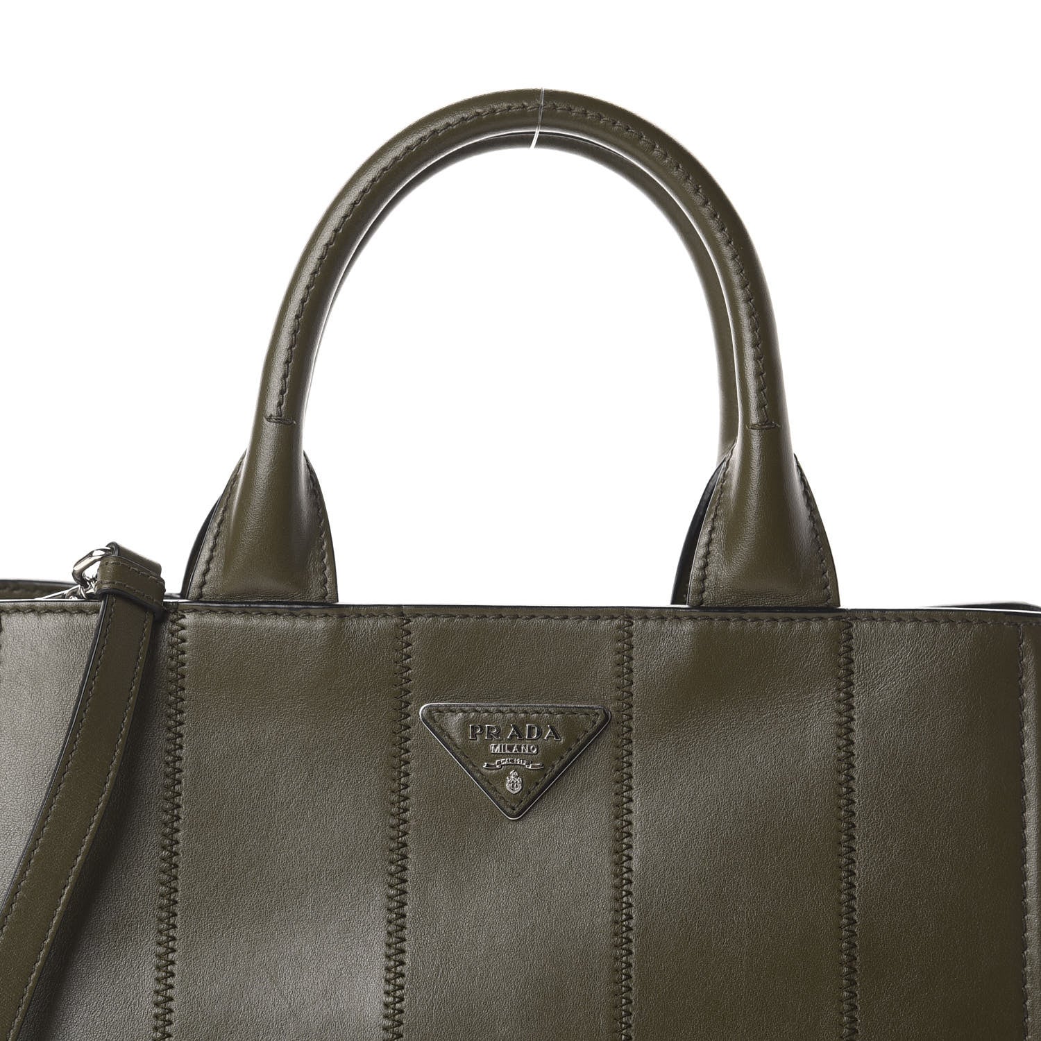 Prada Soft Calfskin Tote Militare 11 of 11