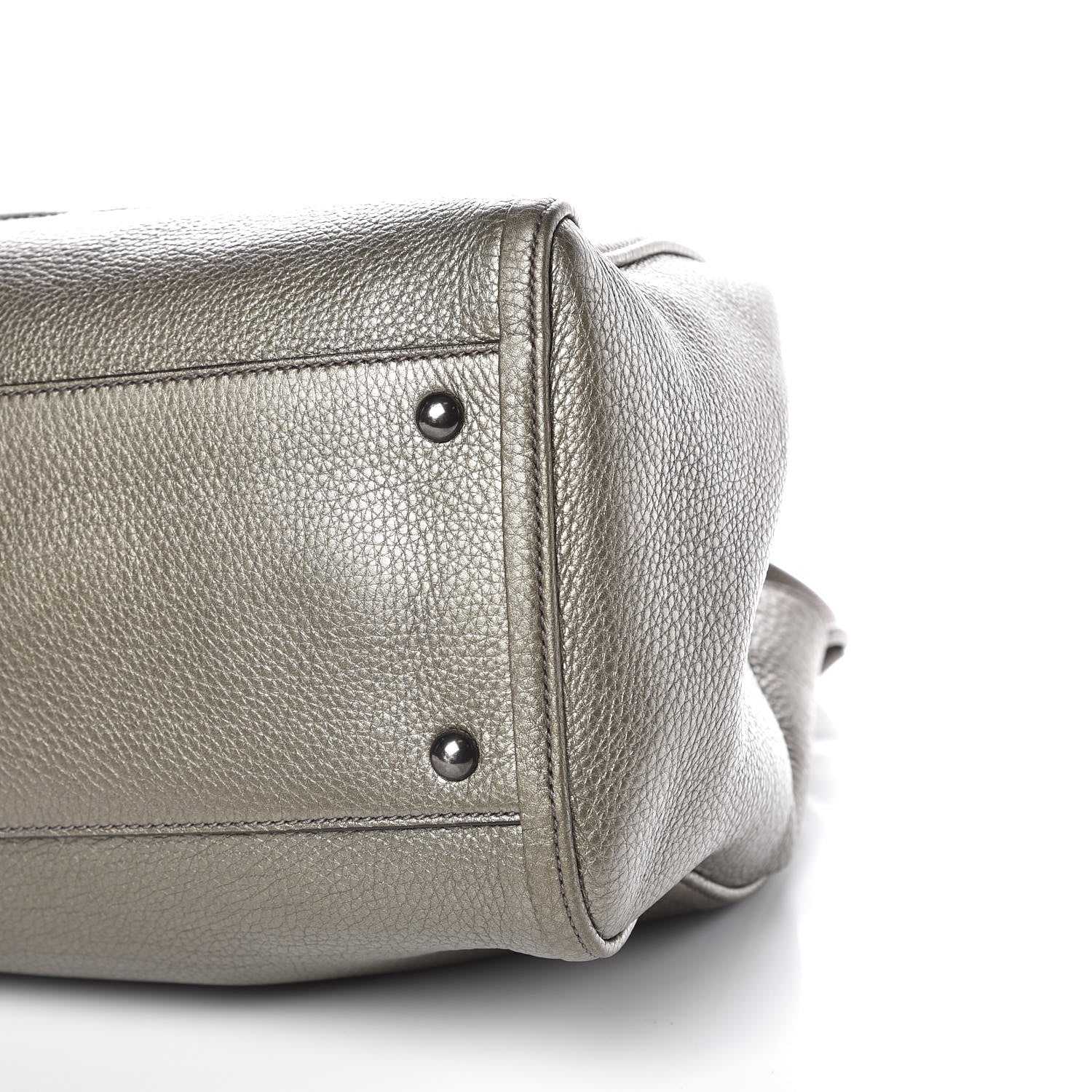 Gucci Metallic Pebbled Calfskin Medium Soho Shoulder Bag Sasso 15 of 15
