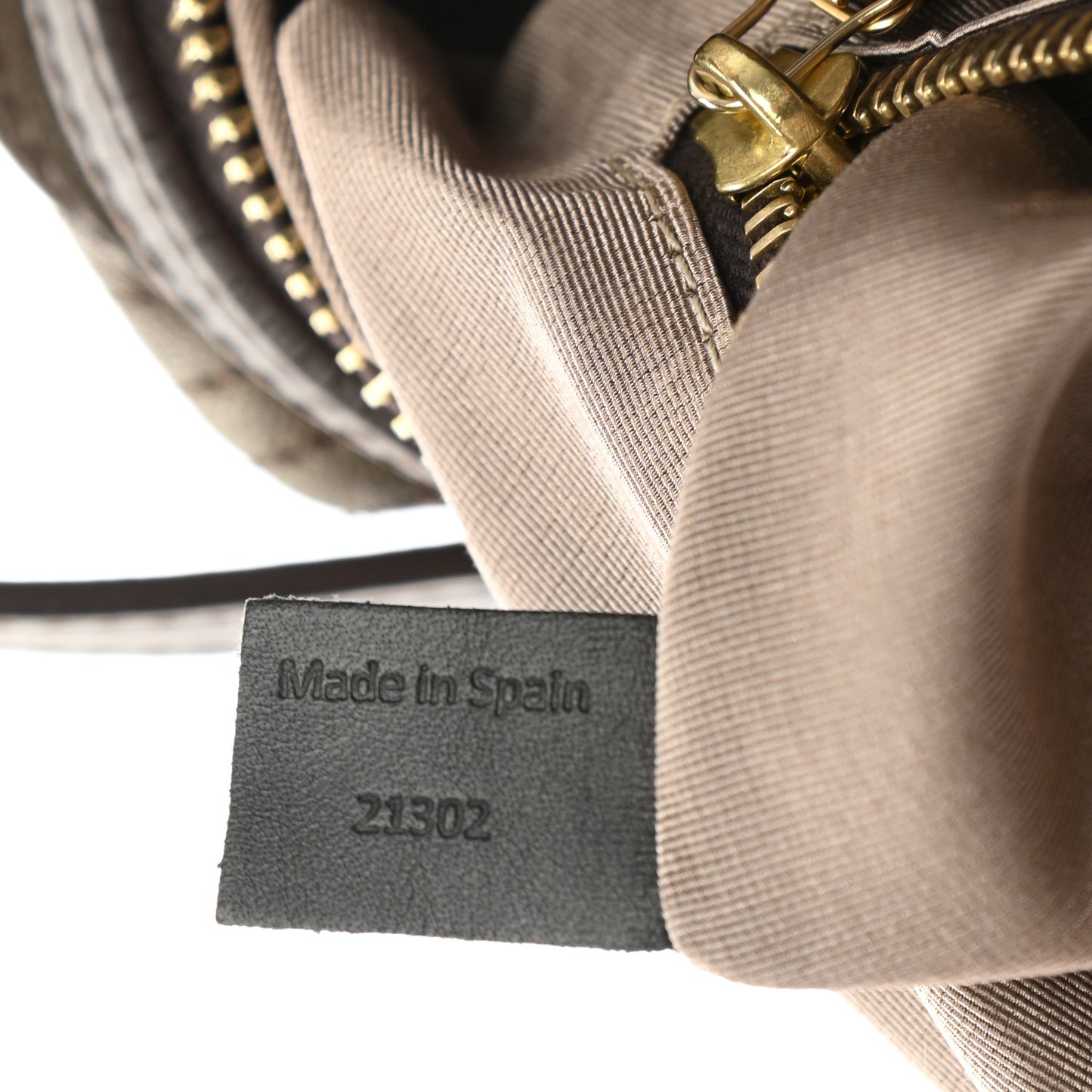 Lambskin Stitched Padam Bowling Satchel Brown