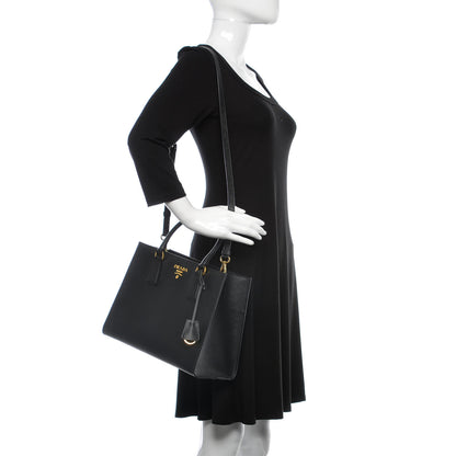 Prada Saffiano Tote Black 3 of 10
