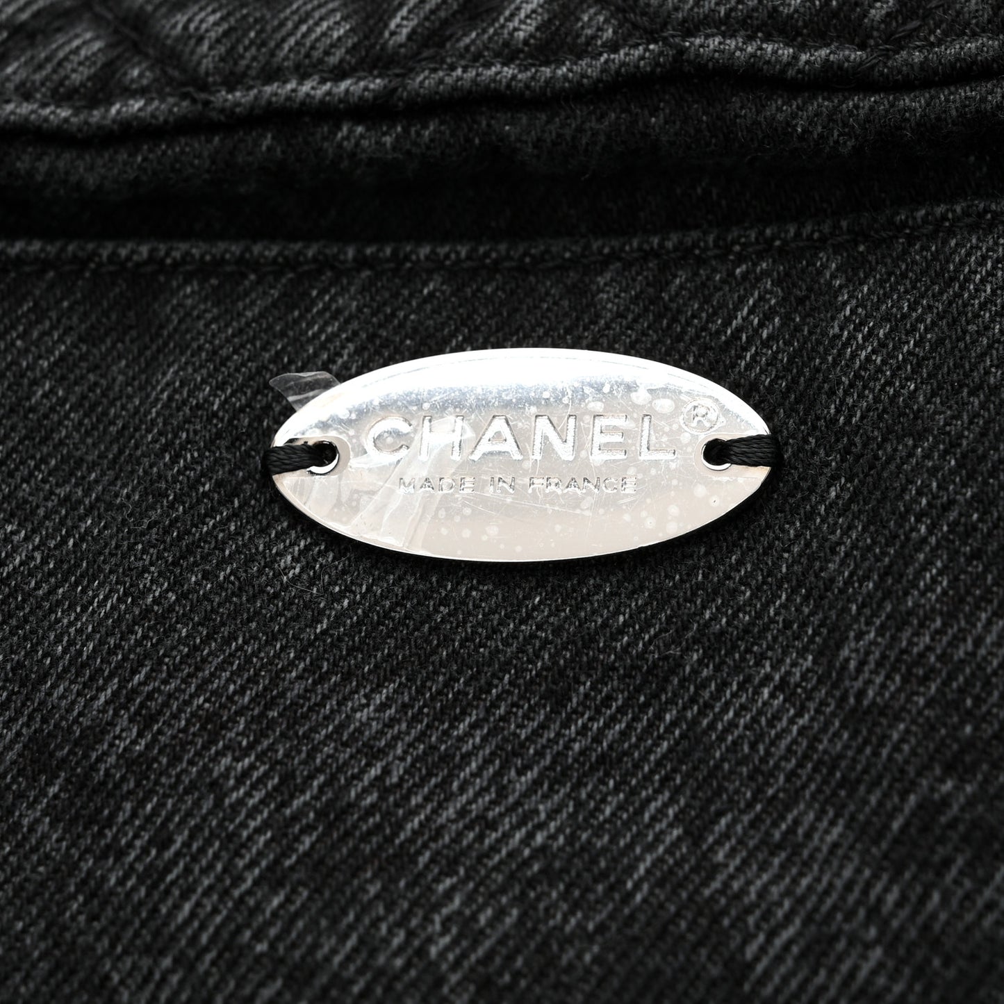 Denim Quilted Denimpression Flap Grey Black