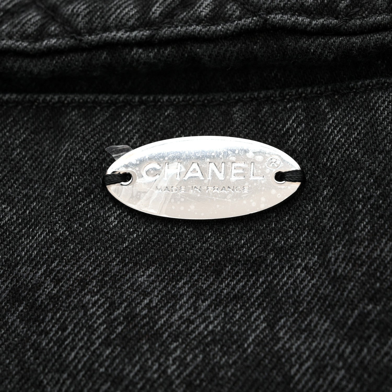 Chanel Denim Quilted Denimpression Flap Grey Black 6 of 11